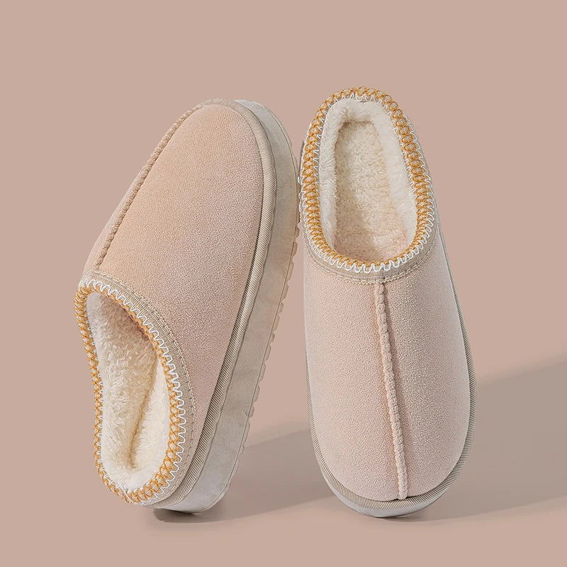 Women's Plush Slippers Winter Warm House Shoes