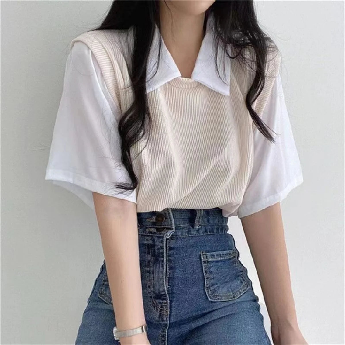 Women’s Korean Style Chiffon Blouse