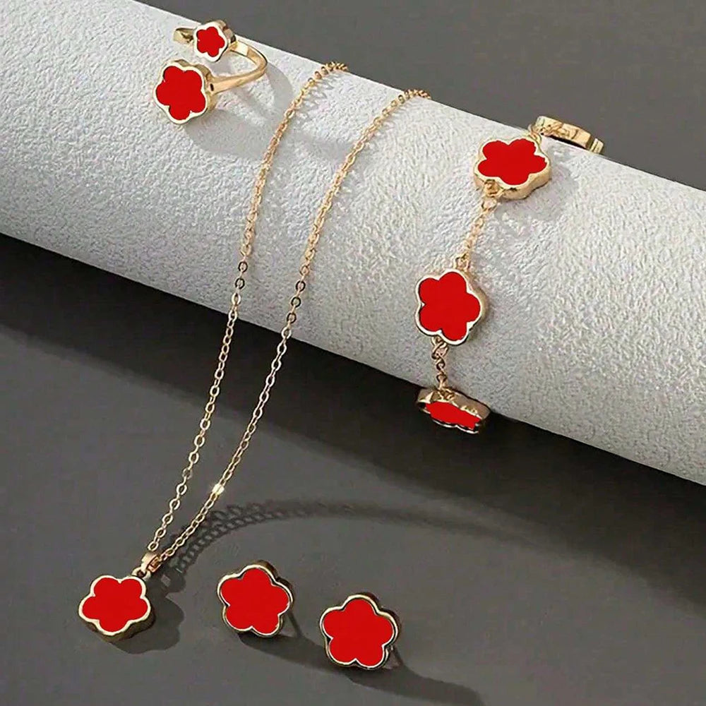 Lucky Clover 3-Piece Jewelry Set 🍀✨