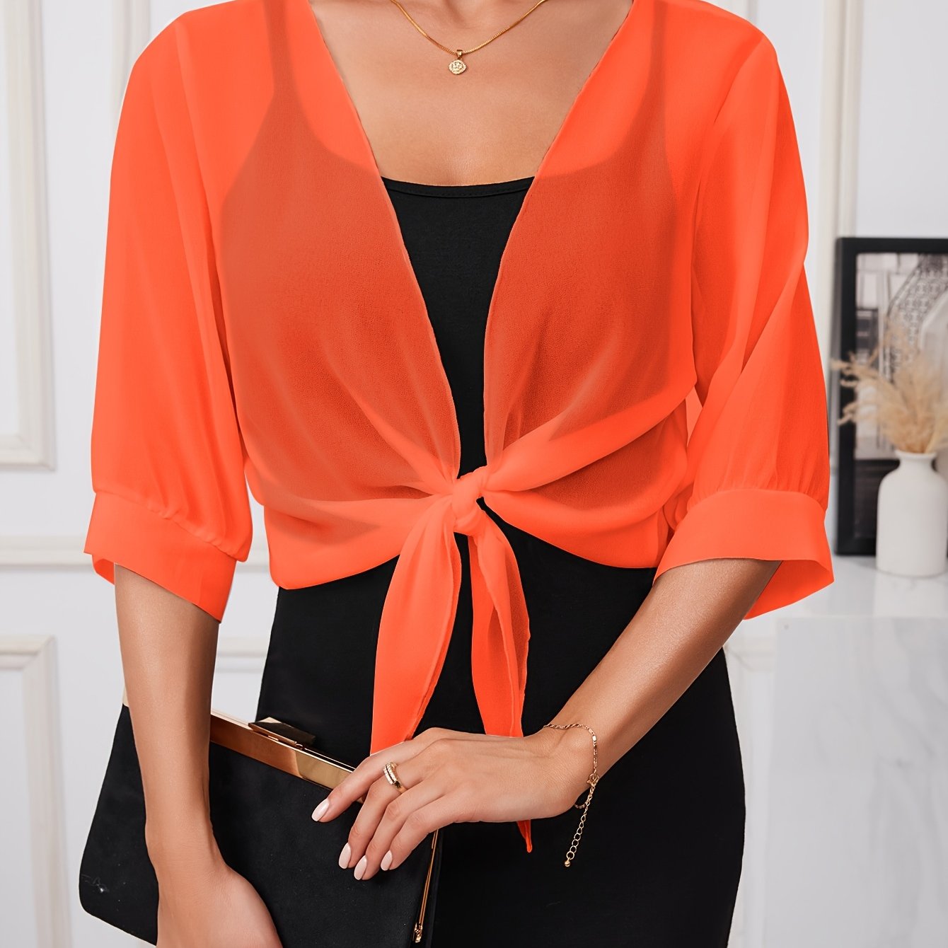 Dress with a  Shawl Shirt Jacket